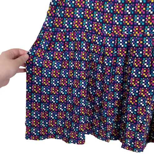 Leslie Fay Vintage Y2K Retro Women's Size 12 Skirt Geometric Abstract Colorful