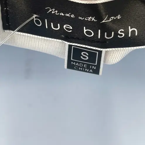 Nordstrom NEW Blue Blush Snakeskin Snake Python Print Plunging V-Neck Bodysuit Sleeveless