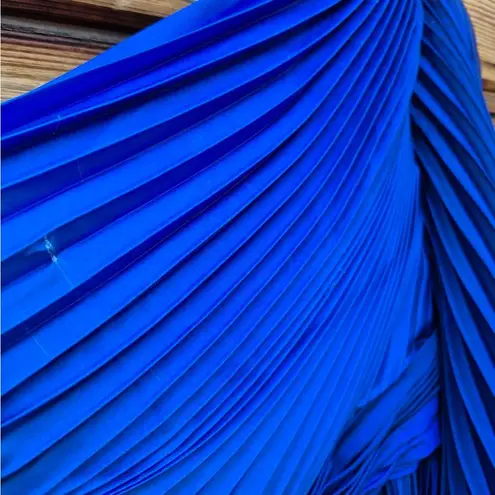 Mac Duggal 49903 Blue Ombre Pleated Charmeuse One-Shoulder Gown Dress 10