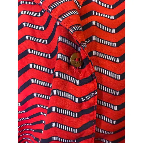 Scotch & Soda Maison Scotch “À La Plage” Printed Shirt Dress, Size S