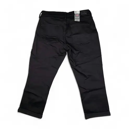 Denizen from Levi's Levi's Denizen Modern Crop Essential Stretch Cuffed Jeans Black Misses 10 NWT