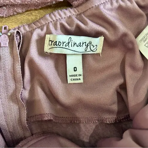 Xtraordinary Women’s Spaghetti Strap Sparkle Mini Dress Purple Size 0 EUC