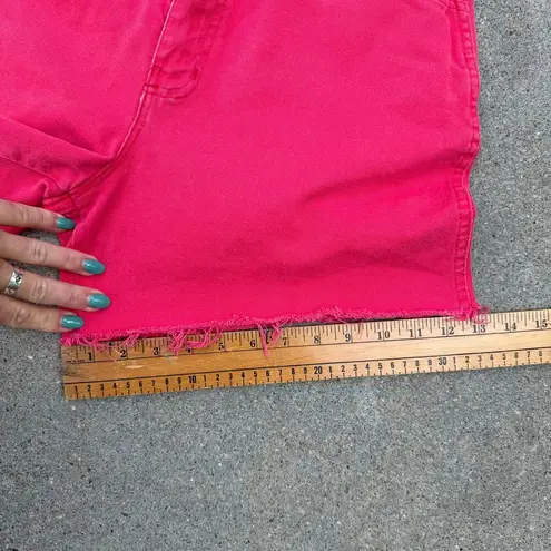 Vintage 90s A Time For Us Raspberry Red High Rise Jean Shorts Size 11