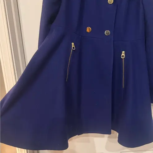 Apt. 9  flared wool double breasted coat XL royal blue