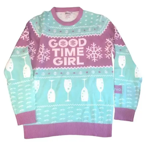The Real Housewives of Salt Lake City Good Time Girl Holiday Sweatshirt Purple Size M
