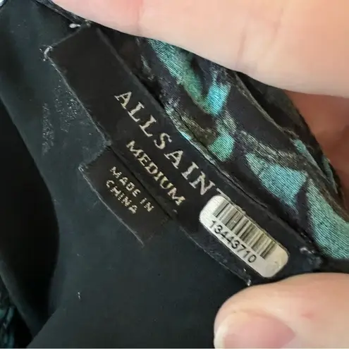 ALLSAINTS ALL SAINTS Nichola Plume Long Sleeve Dress Mini Lined Flowy Size M