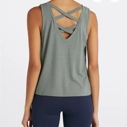 Threads 4 Thought Stitch Fix Threads For Thought Kristie Criss Cross
Heather Luxe Jersey Tank Med