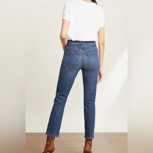 Veronica Beard Ryleigh Slim Straight High Rise Jean in Laguna Wash