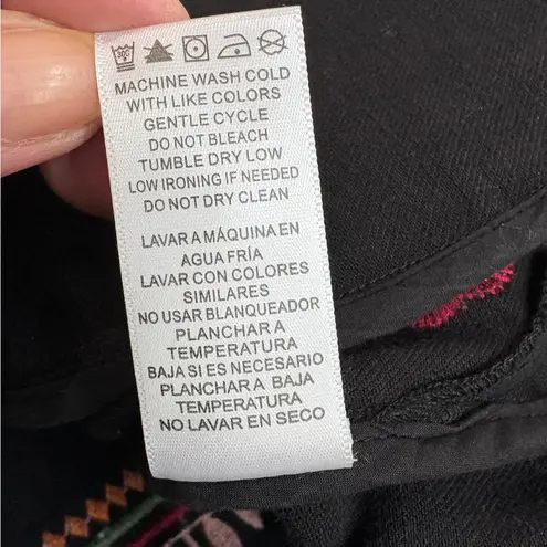 Billy T Black Embroidered Throw It On Denim Jacket – Size Medium (NWT)