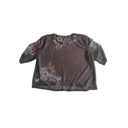 lucky in love X Bethanie Mattek Sands Worn Floral Mesh Top and Skort Set Size M