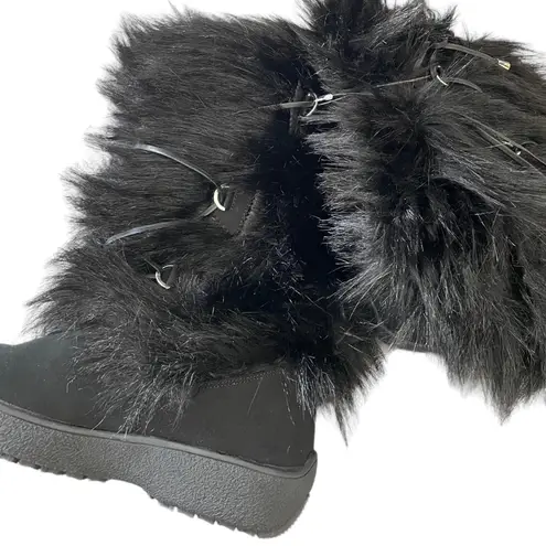 Oscar Sport Faux Fur Boots Julia Apres Ski 37 Black Size 6