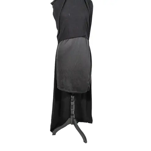 Hot Gal Black Maxi Dress with Side Slits – Size 1X, 2010s Style