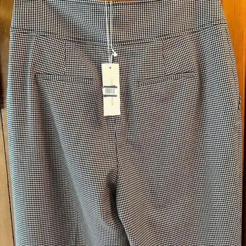 Rebecca Taylor houndstooth high waist ankle crop dress pant’s gorpcore