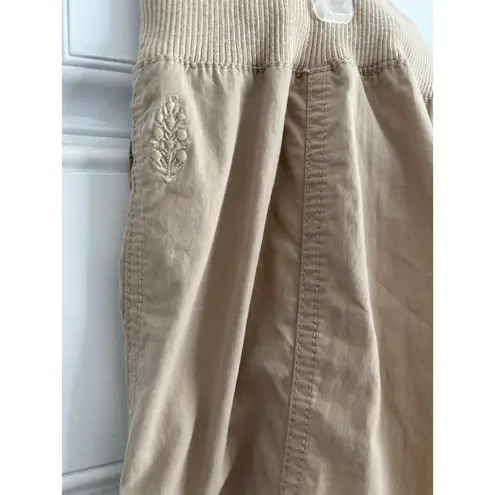 Free People Movement Mesmerize me cargo utility pants in taupe size Large Tan