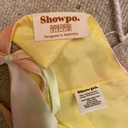 Showpo  - Halter top, open back - IN YELLOW TIE DYE