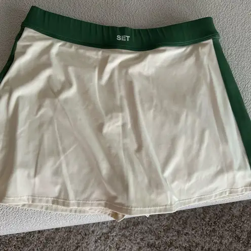 Set Active  Skort skirt (green/cream) size M