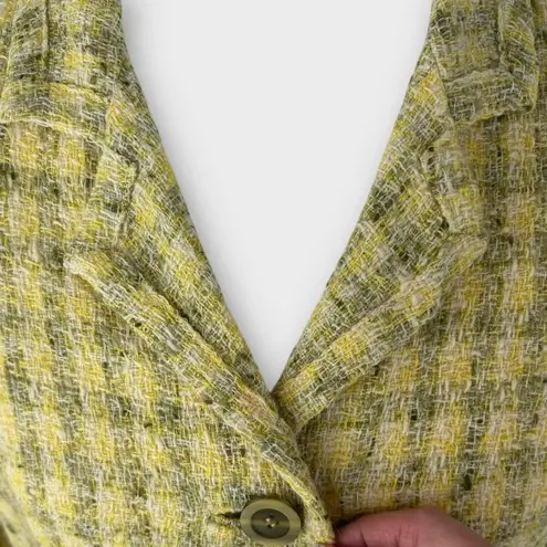 Vintage 60s Montaldo's Yellow Tweed Skirt Suit Classic Jackie O Preppy Chic 6
