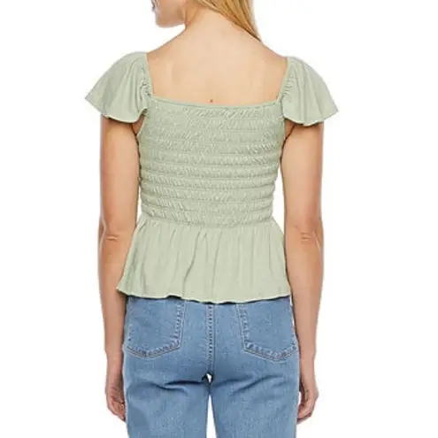 Arizona Jeans ✨Arizona Co Square Neck Short Sleeve Babydoll Top✨