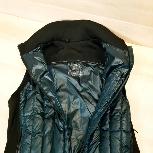 Calvin Klein {L}  Performance Down Filled Puffer Vest Black Teal Blue