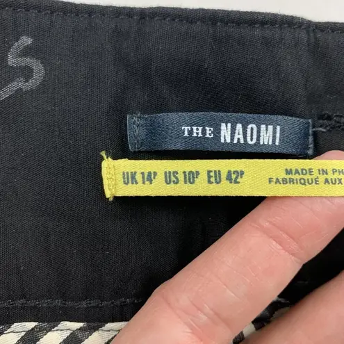 Maeve PETITE Black Twill Naomi High Rise Wide Leg Utility Chino Pant 10P