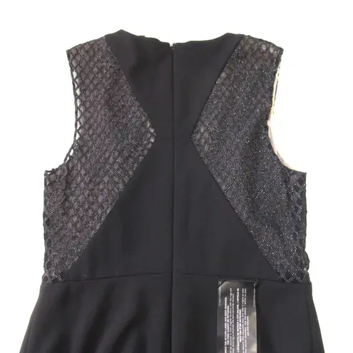 BCBGMAXAZRIA NWT BCBG MaxAzria Valentine in Black High Slit Crepe Evening Gown Dress 8