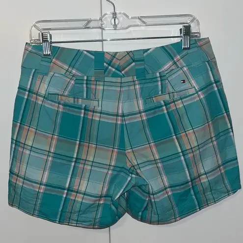 Tommy Hilfiger  Madras Plaid Cotton Shorts 5” Women’s 4 Spring Colors