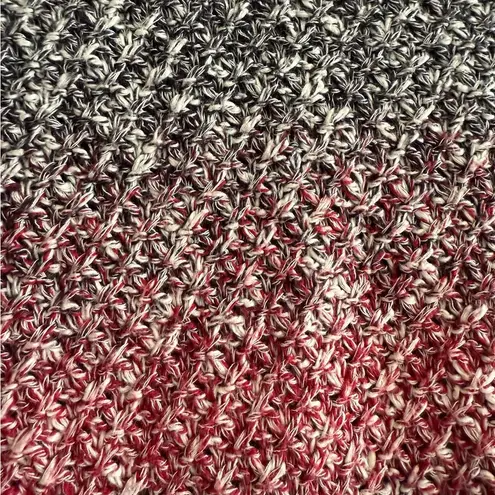 Bass Cozy Knit Sweater Marled Burgundy Purple Soft Winter Pullover Knitted Large Red