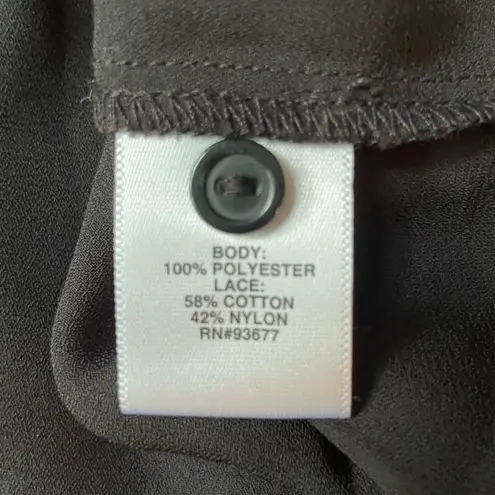 Belle Sky Elegant Black Lace Long Sleeve Cottagecore Women's Top