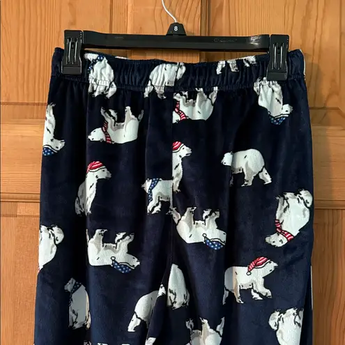 Navy Polar Bear Pajama Pants Size Small Unisex NEW Blue