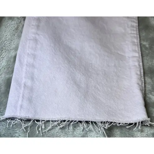 Levis 501 Jeans Womens 28x26 Light Pink Straight Leg Raw Hem Denim Casual New Size 28