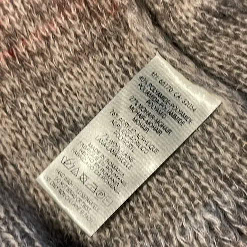 Anthropologie Knitted & Knotted Womens Cody Ombre Peplum Cardigan Sweater Multic Pink Size XS