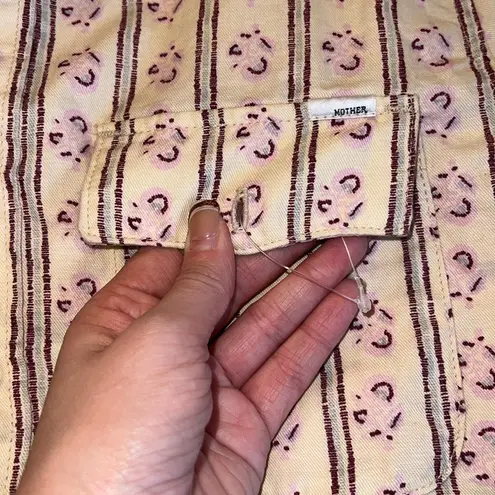 Mother Frenchie Shirt Blending Into the Background Floral Size S NWOT Purple