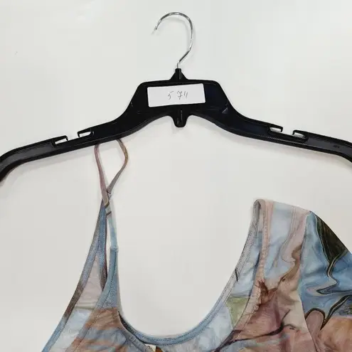 Lovewave the Osseo Mini Dress in Blue Marble Medium