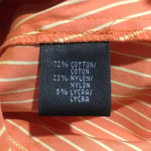 Lafayette 148 New York Blouse sz 4 petite hidden buttons Button down top tie