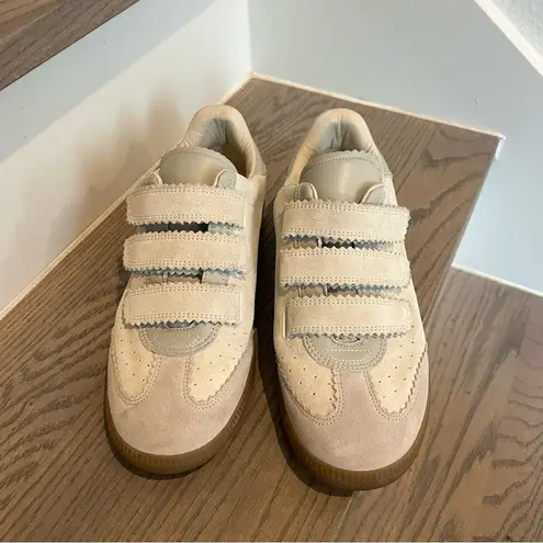Isabel Marant Beth Low Top Suede Sneakers in Ecru Size 9