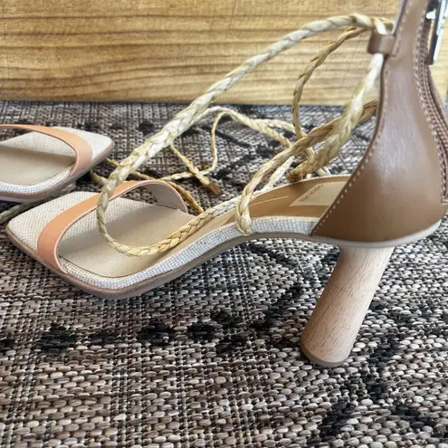 Dolce Vita Woman's 9.5 Peach High Heel Sandals Ankle Straps Dressy 3.5" Heel