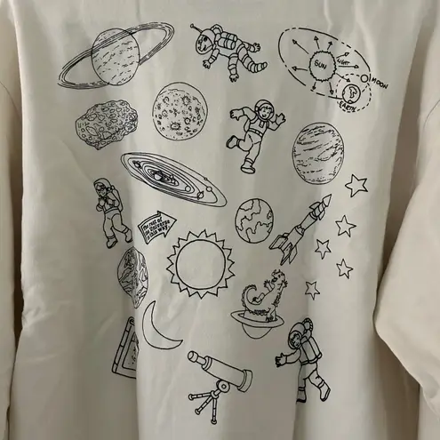 Desert Dreamer The Magic School Bus Space Tour Graphic Cream Sweatshirt XL New