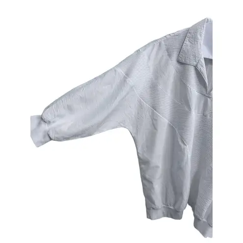 Vintage 80s White Floral Appliqué Sweatshirt AGWT Division of Graff | Medium Y2K