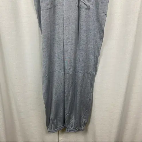 Heartloom Revolve Blue Linen Blend Short Sleeve Jumpsuit Sz.L