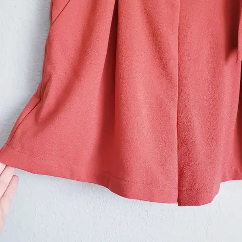 Abound  Burnt Orange High Waisted Belted Pull On Shorts