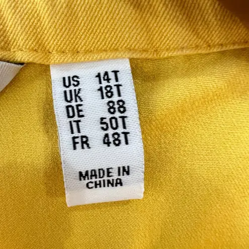 Isaac Mizrahi Capri 19' Pants Elastic Waist Pull On Yellow Size 14T Summer Chic - Image 5