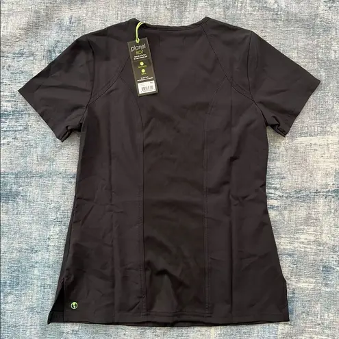 NWT! Planet Koi Black Longevity Scrub Top XXS