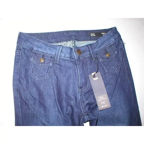 Buffalo New NWT $99 Designer David Bitton Jeans Womens 24 X 33 Mid Rise Flare Dk