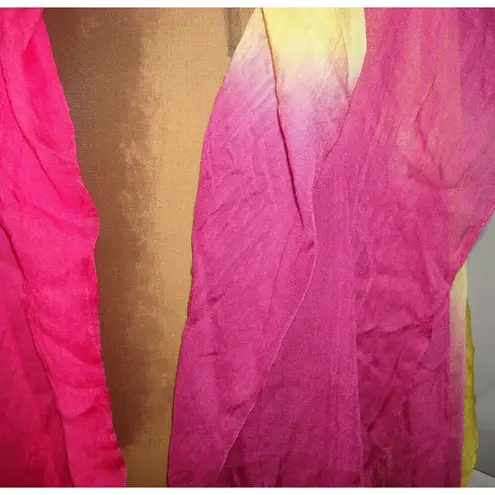 prAna New NWT Womens Sarong Scarf Dragonfruit Purple Pink Yellow Blanket Coverup