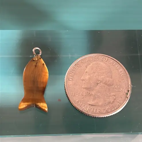 Collection 5 Carved Stone Pendants Fish Wolf Fish Sea Horse Lightening Bolt Purple