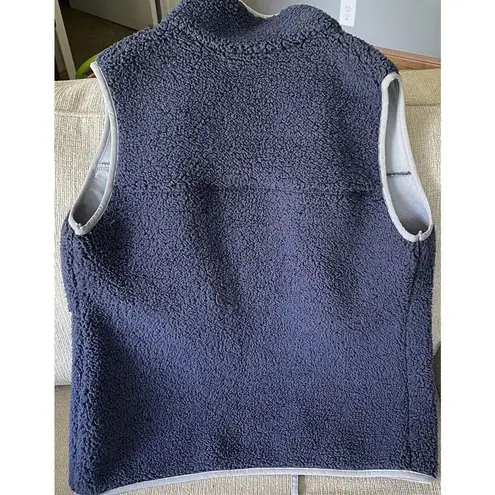 Columbia  Vest Women’s Medium Sherpa Blue Fleece Full Zip Gorpcore Hiking Camping