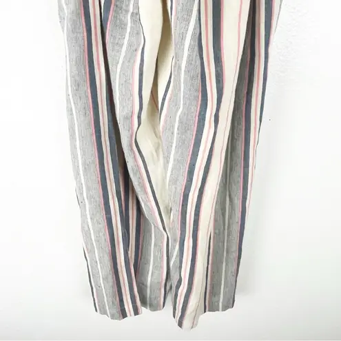 Anthropologie  Dolan Millie Linen Blend Cap Sleeves V-Neck Jumpsuit, Size Small