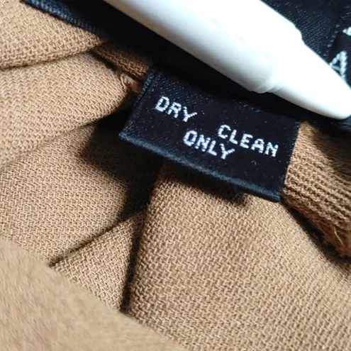 Ellen Tracy Camel Side Slit Long Skirt