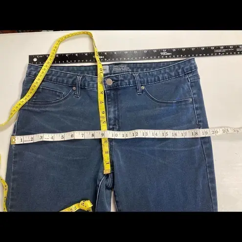 MOSSIMO, Denim Legging, Blue, Size 14, zipper and button closure, belt Loops Blue