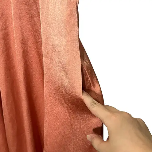 Gal Meets Glam Fit & Flare Dress Women’s Size 2 Peach Short Sleeve Midi Feminine